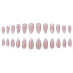 Press-On Nail Set Red Ombre Gradient Set of 24