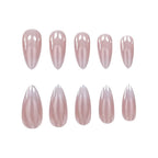 Press-On Nail Set Red Ombre Gradient Set of 24