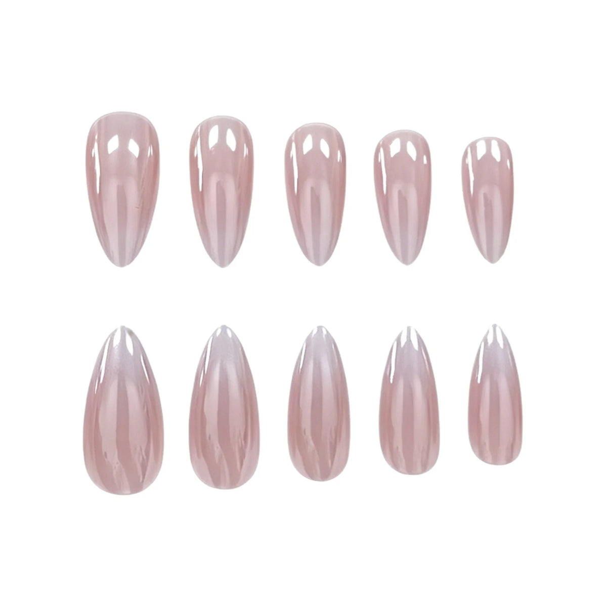 Press-On Nail Set Red Ombre Gradient Set of 24