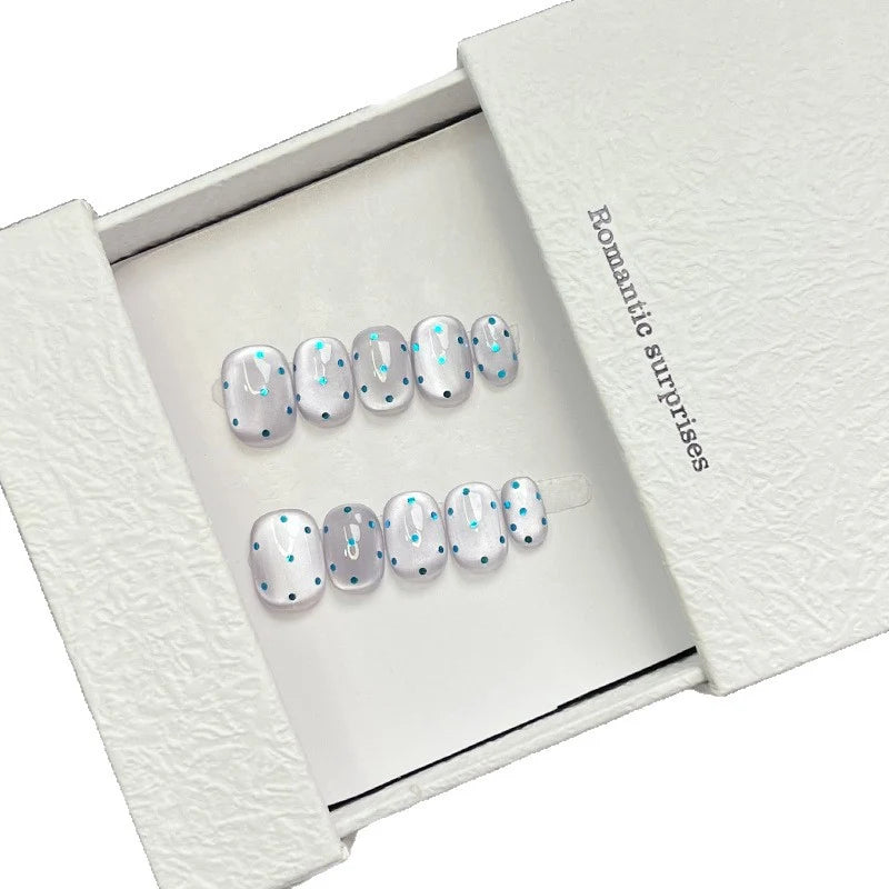 Press-On Nail Set Red Quick Application Long-Lasting