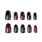 Press-On Nail Set Reusable Adhesive Included