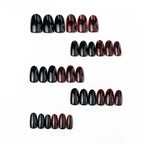 Press-On Nail Set Reusable Adhesive Included