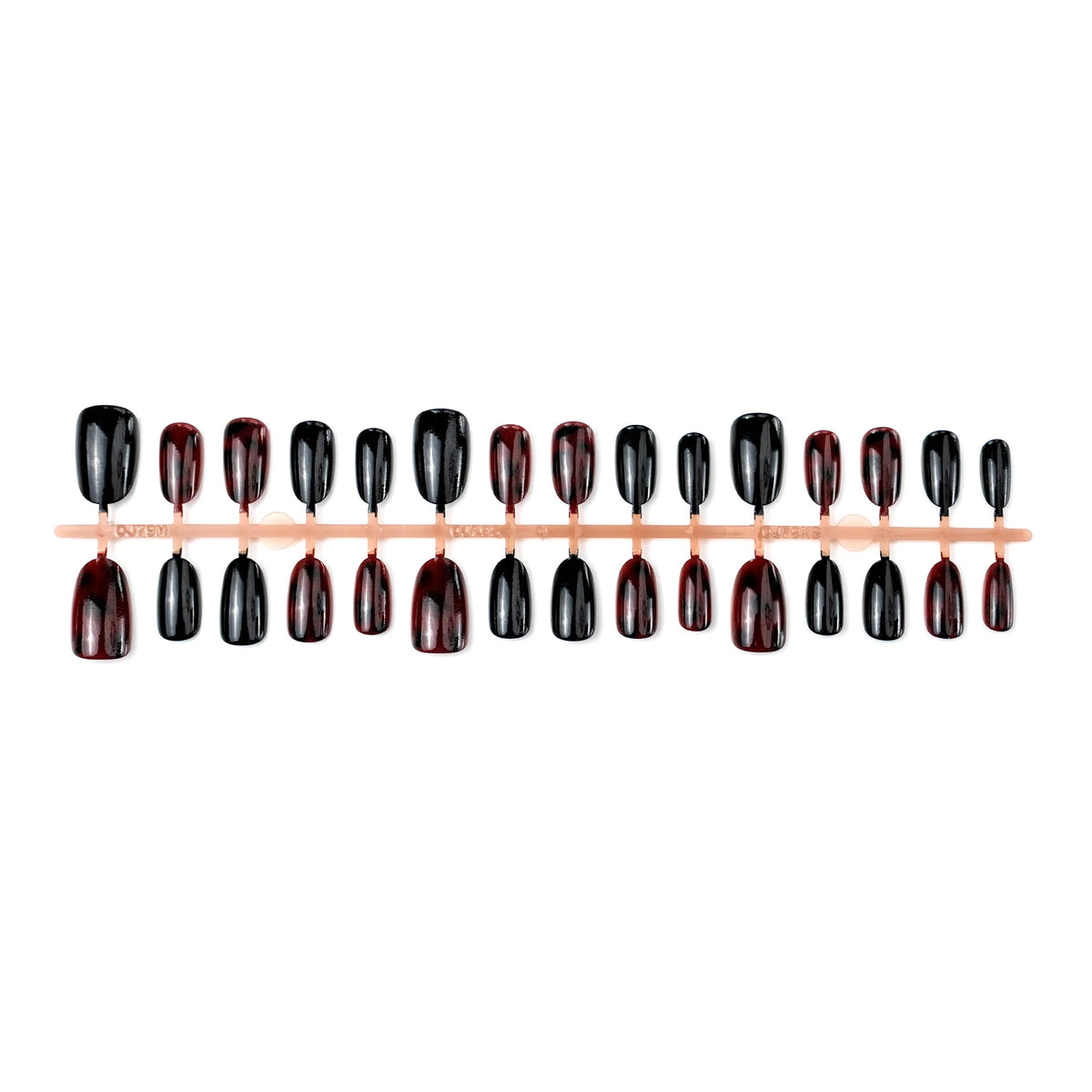 Press-On Nail Set Reusable Adhesive Included
