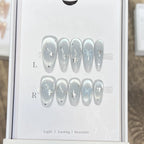Press-On Nail Set Reusable Adhesive Tabs Star & Bow