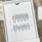 Press-On Nail Set Reusable Adhesive Tabs Star & Bow