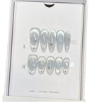 Press-On Nail Set Reusable Adhesive Tabs Star & Bow