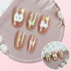 Press-On Nail Set Reusable Artistic Designs