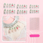 Press-On Nail Set Reusable Fruit & Gemstone Tool-Free