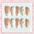 Press-On Nail Set Reusable Lightweight Floral & Polka Dot