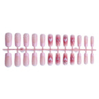 Press-On Nail Set Reusable Rhinestones & Bows