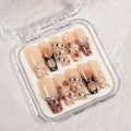 Press-On Nail Set Rhinestone Accent & Self-Adhesive