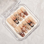 Press-On Nail Set Rhinestone Accent & Self-Adhesive