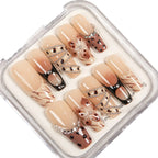Press-On Nail Set Rhinestone Accent & Self-Adhesive