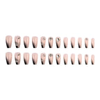 Press-On Nail Set Rhinestone & Crystal Accents Easy-Apply Adhesive