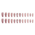 Press-On Nail Set Rhinestone Embellished Adhesive-Backed