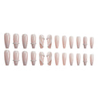 Press-On Nail Set Rhinestone Embellished Glue-Free & Reusable