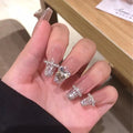 Press-On Nail Set Rhinestone Embellished Glue-On