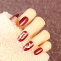 Press-On Nail Set Rhinestone Embellished Instant Application