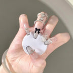 Press-On Nail Set Rhinestone Embellished Peel & Stick Reusable
