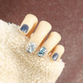Press-On Nail Set Rhinestone Embellished Quick & Reusable