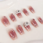 Press-On Nail Set Rhinestone Embellishments 30 Pieces
