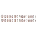 Press-On Nail Set Rhinestone & Metallic No Glue