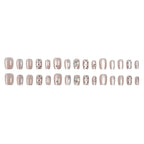Press-On Nail Set Rhinestone & Metallic No Glue