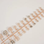 Press-On Nail Set Rhinestone Peel-And-Stick Lightweight