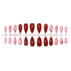 Press-On Nail Set Romantic Bows & Easy Application