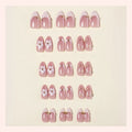 Press-On Nail Set Romantic Floral Long-Lasting Wear