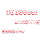 Press-On Nail Set Romantic Heart Motifs Reusable