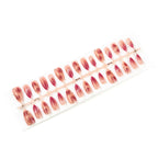 Press-On Nail Set Rose Art Light Blue Multi-Size