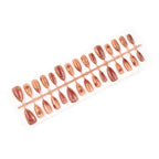 Press-On Nail Set Rose-Embellished Glossy & Matte