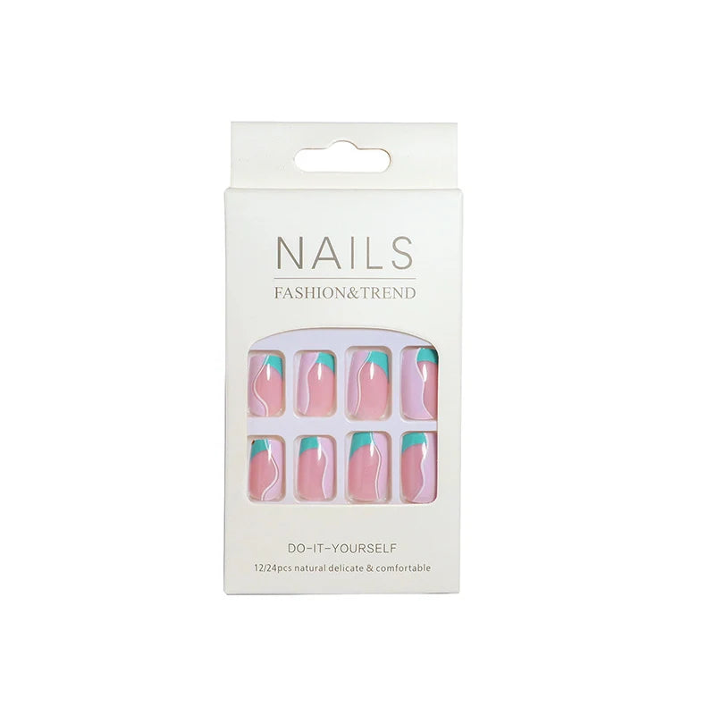 Press-On Nail Set Salon-Quality Adhesive Tabs
