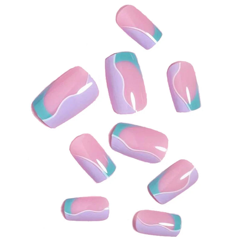 Press-On Nail Set Salon-Quality Adhesive Tabs