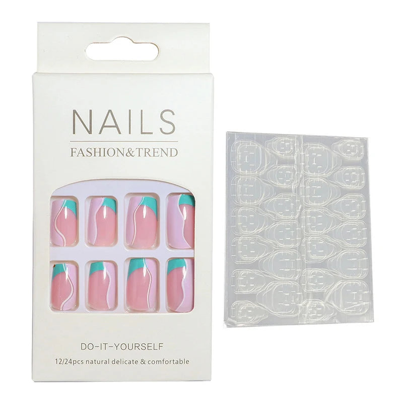 Press-On Nail Set Salon-Quality Adhesive Tabs