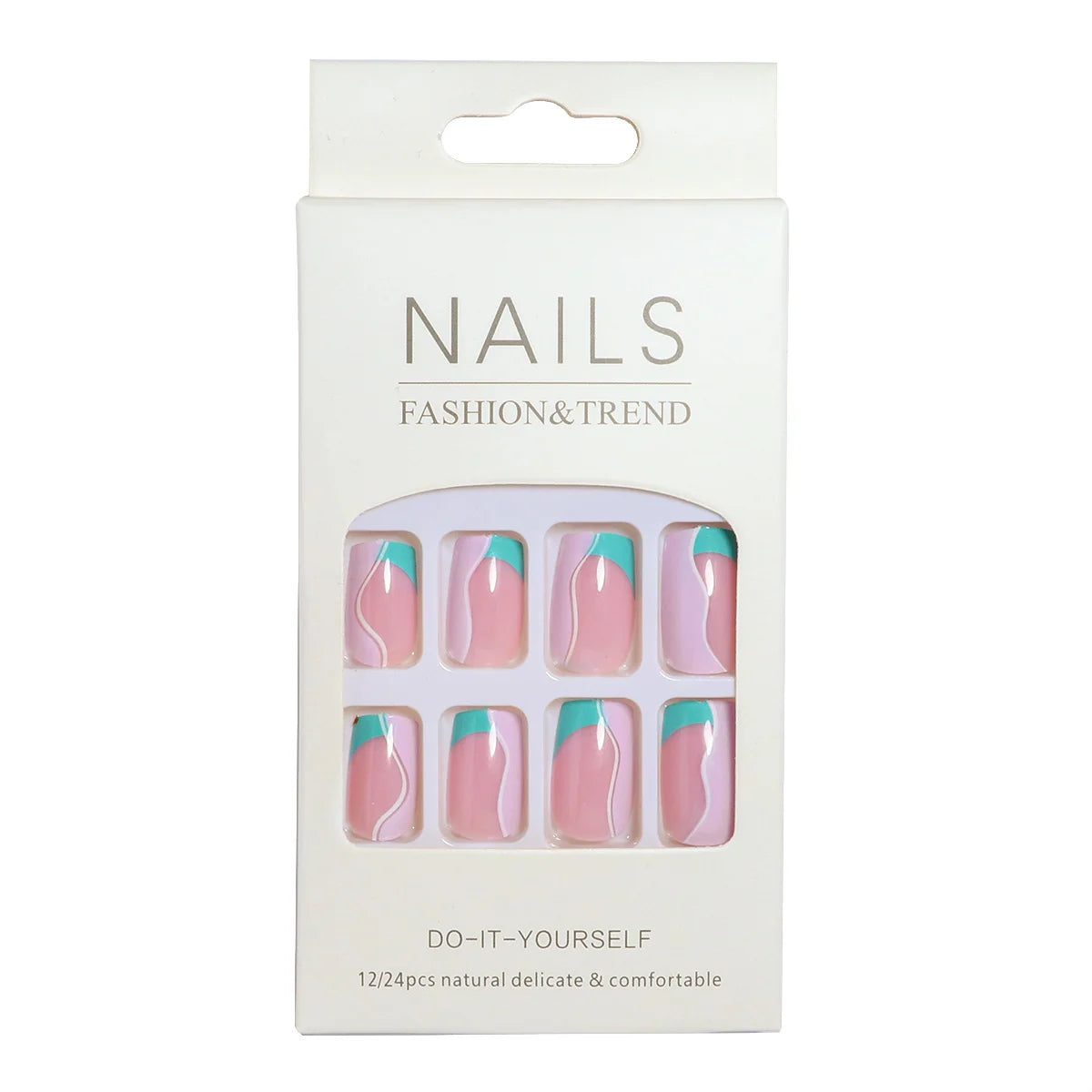 Press-On Nail Set Salon-Quality Adhesive Tabs