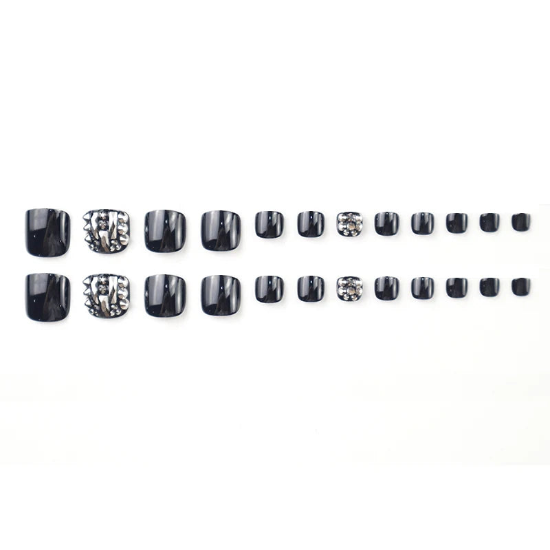 Press-On Nail Set Salon-Quality Decorative Accents & Easy Application