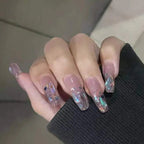 Press-On Nail Set Salon Quality Gel Glitter