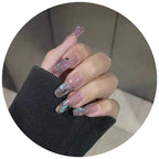 Press-On Nail Set Salon Quality Gel Glitter