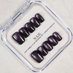 Press-On Nail Set Salon Quality Glossy Adhesive Included