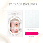 Press-On Nail Set Salon-Style 24-Piece Non-Toxic