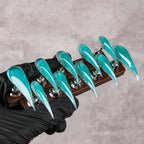 Press-On Nail Set Sculpted Stiletto Glue-Free & Long-Lasting