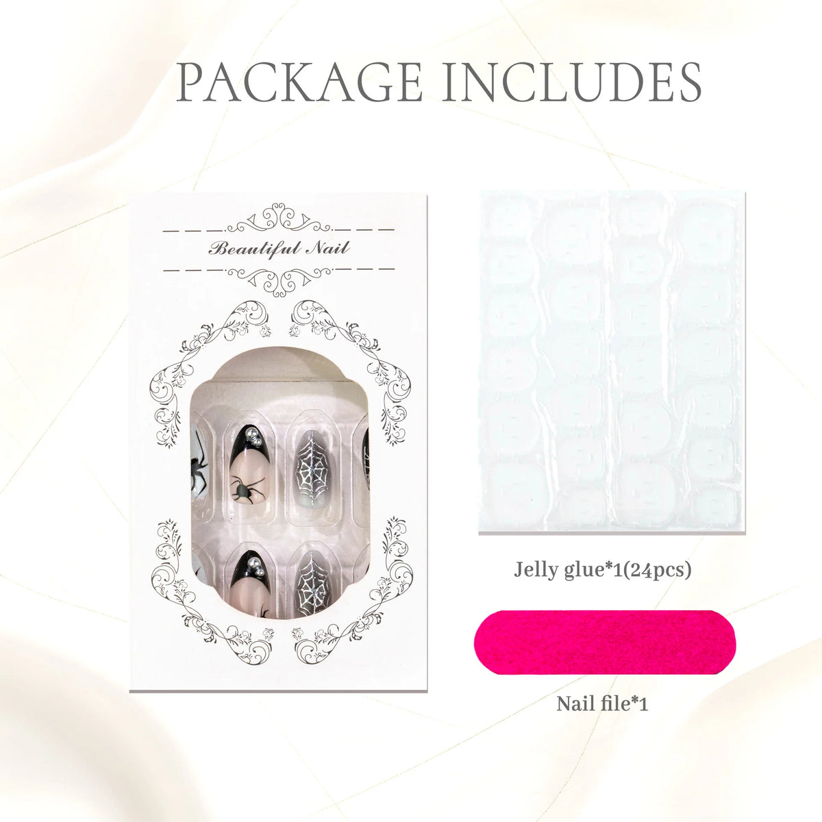 Press-On Nail Set Seasonal Designs Set of 24