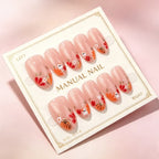 Press-On Nail Set Seasonal Floral Lightweight Acrylic & Reusable