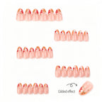 Press-On Nail Set Seasonal Floral Lightweight Acrylic & Reusable