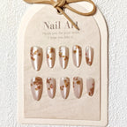 Press-On Nail Set Seasonal Floral Peel-And-Stick Multiple Sizes