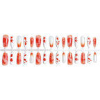 Press-On Nail Set Seasonal Floral Reusable Multiple Sizes