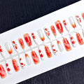 Press-On Nail Set Seasonal Floral Reusable Multiple Sizes