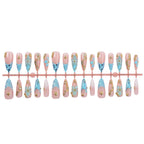 Press-On Nail Set Self-Adhesive 3D Designs & Glitter Accents